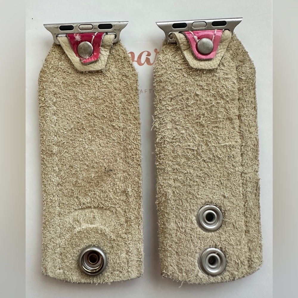 Louis Vuitton Pink and Cream Watch Strap - Picture 3 of 6